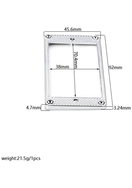 2 Adet Humbucker Manyetik Halkası Metal Kavisli Alt Çerçeve Elektrik Gitar Parçaları Için (Yurt Dışından) fırsatları