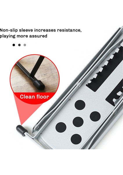 Gitar Ayak Dayama Pedalı Metal Kaymaz Kauçuk Ped Ayarlanabilir Katlanır 6 Pozisyonlu Yükseklik Aksesuarlar Için Ayak Tahtası (Yurt Dışından) modelleri