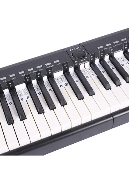 2 Adet 88 Tuş Çıkarılabilir Piyano Tuş Etiketleri Klavye Çıkartmaları Not Işaretleyici Başlangıç Seviyesi Öğrenciler Için Siyah+Beyaz (Yurt Dışından) fiyatları