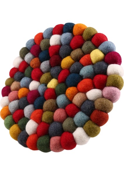 El Yapımı Renkli Yün Keçe Şarkı Kasesi Matı Budist Tibet Kaseleri Yuvarlak Matlar Vurmalı Çalgılar Aksesuarlar (Yurt Dışından)