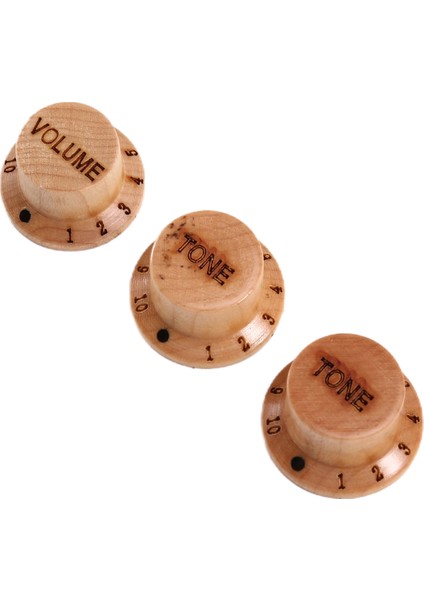 3 Adet Ahşap Gitar Düğmeleri Ses Ton Düğmelerini Kontrol Edin Elektrik Aksesuarları Bas Potansiyometresi Için Yedek Kapaklar (Yurt Dışından) modelleri