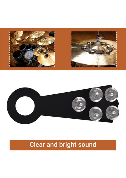 Perküsyon Enstrümanı Için Davul Zil Zil Halkaları Aksesuar Seti B (Yurt Dışından) fırsatları