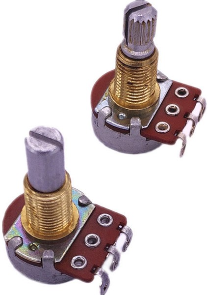 2 Adet Gitar Potansiyometresi Kamalı Küçük Pot Elektrik Bas Efekt Amfisi Ton Hacmi 18MM Şaft Parçaları (Yurt Dışından) modelleri