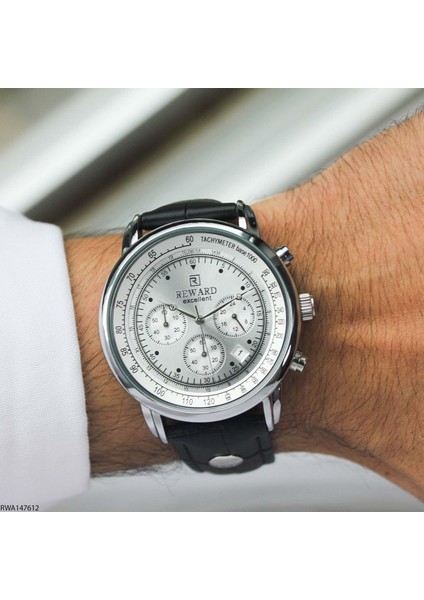 Excellent RWA147612 Siyah Deri Kayışlı Erkek Kol Saati fiyatları