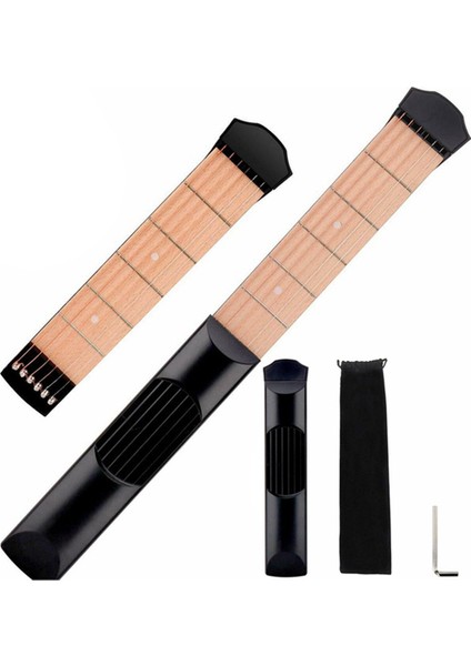 Cep Gitar Çalışma Sapı, 6 Perde Taşınabilir Akor Aleti Başlangıç Seviyesi Için (Yurt Dışından) fiyatları