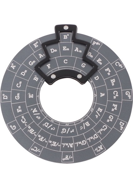 Gitar Müzik Diski Beşli Çemberi, Beşli Tekerlek Melodi Aracı Akoru Taban Olmadan Gri (Yurt Dışından)