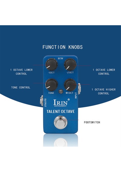 -19 Talent Octave Gitar Efekt Pedalı 3 Ayrı Ses Efektleri True Bypass Pedalları Aksesuarları (Yurt Dışından) indirimleri