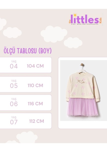 Kız Çocuk Tütü Etekli Payet Işlemeli Kurdele Baskılı %100 Pamuk Mor Astarlı Elbise fiyatları