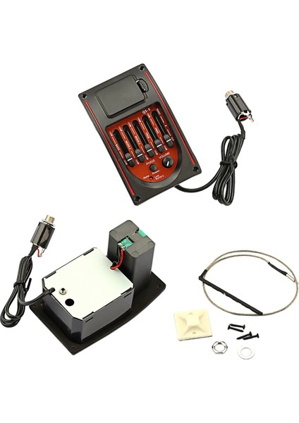 Gitar Manyetiği Ton Kontrolleri Eq Ekolayzer Tuner Piezo Akustik Önceden Kablolanmış Preamp Parçaları Aksesuarlar (Yurt Dışından) modelleri