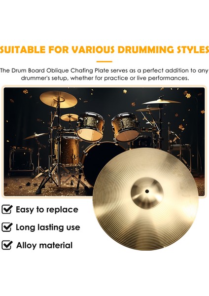 Davul Tahtası Eğik Chafing Plakası Perküsyon Müzik Seti Silme Parçası Aksesuarları 16 Inç (Yurt Dışından) fırsatları