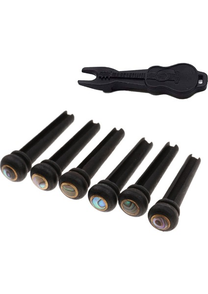 Adet Folk Gitar Tel Direkleri Gömülü Abalone Nokta Çivileri + Çivi Çakma Makinesi (Yurt Dışından)