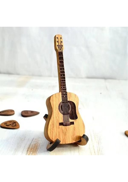 Ahşap Akustik Gitar Pena Kutusu Standlı Taşınabilir El Yapımı Pena Saklama Kabı Aksesuarı (Yurt Dışından) modelleri