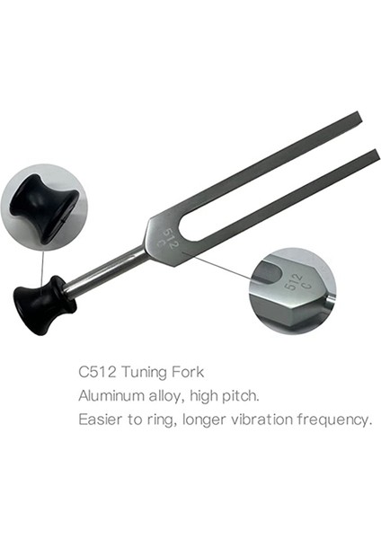 Terapi Için Diyapazon Seti (128Hz, 256Hz, 512Hz) Silikon Çekiç, Onarım Aleti, Temizleme Bezi ve Saklama Çantası (Yurt Dışından) indirimleri