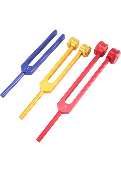 Diyapazon Seti (128Hz, 256Hz, 512Hz), Ses Şifası, Meditasyon, Terapi, Stres Giderici, Çok Renkli (Yurt Dışından) fırsatları