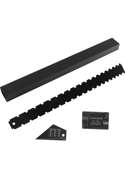 4 Adet Luthier Aletleri Seti Gitar Sapı Çentikli Düz Kenar Tel Hareketi Ölçer Cetvel Perde Rocker Seviyeleme Kirişi (Yurt Dışından) fiyatları