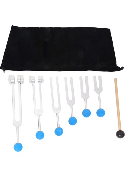 Adet 128Hz 256Hz 512Hz 1024Hz 2048Hz 4096Hz Kit Healing Sound Titreşim Aleti Için Diyapazon, Gümüş (Yurt Dışından) fiyatları