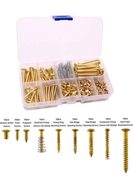 Elektrik Gitar Vida Takımı Çoklu Boyutlar Vidalar ve Yaylar ile Metal Tamir Aleti Tamir Bağlantı Elemanları (Yurt Dışından) fırsatları