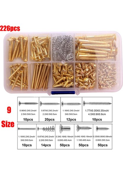 Elektrik Gitar Vida Takımı Çoklu Boyutlar Vidalar ve Yaylar ile Metal Tamir Aleti Tamir Bağlantı Elemanları (Yurt Dışından) indirimleri