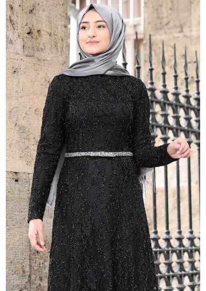 Ipek Tesettür Abiye Siyah fiyatları