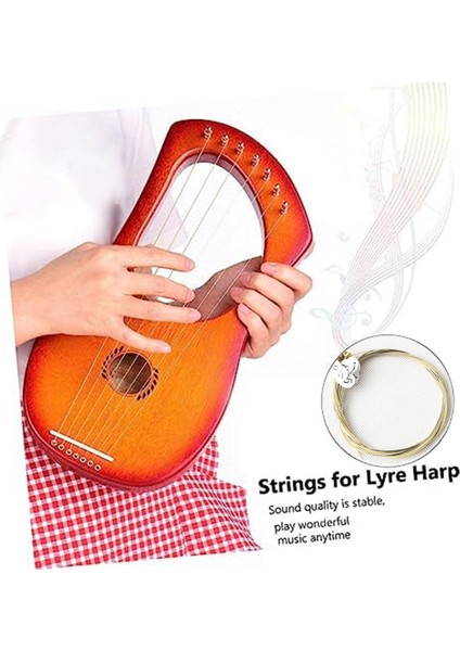 16 Adet Lir Harp Teli Yedek Metal Tel Seti (Yurt Dışından) fırsatları