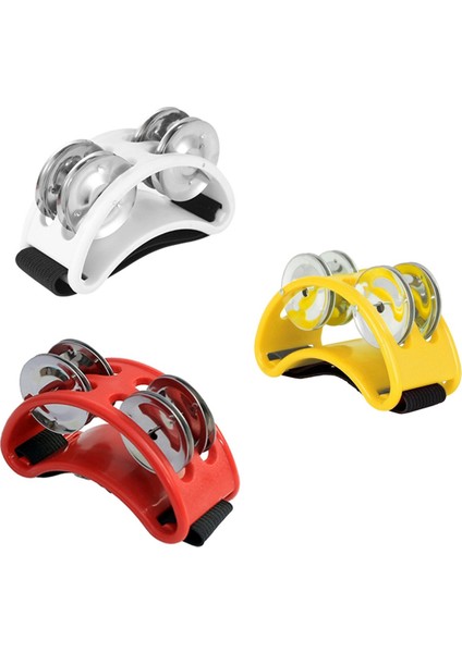 Güçlü Ses Ayak Tef Ayarlanabilir Tefler Müzik Aleti ile Performans Şarkı Söyleme Kırmızı (Yurt Dışından) indirimleri