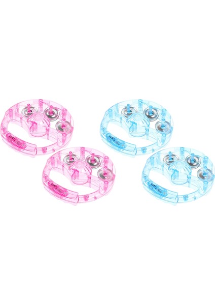 Işıklı Tef 4 Adet Yanıp Sönen Parlayan Müzikal Elde Taşınabilir Ritim Enstrümanı Perküsyon (Yurt Dışından)