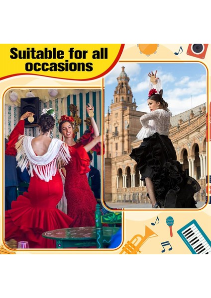 Adet Ispanyol Kastanyet Geleneksel Flamenko Ahşap El Perküsyon Müzik Aleti Başlangıç Seviyesi Için-C (Yurt Dışından) indirimleri