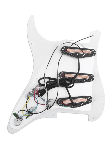Gitar Çift Sıcak Ray Humbucker Manyetikleri Için Önceden Kablolanmış Sss Pickguard Kiti Scratchplate Montajı (Yurt Dışından) indirimleri
