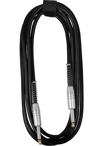 6.35MM Gitar Kablosu 5 Metre Folk Elektrik Kutusu Bas Örgülü Gürültü Azaltma Ses (Yurt Dışından)