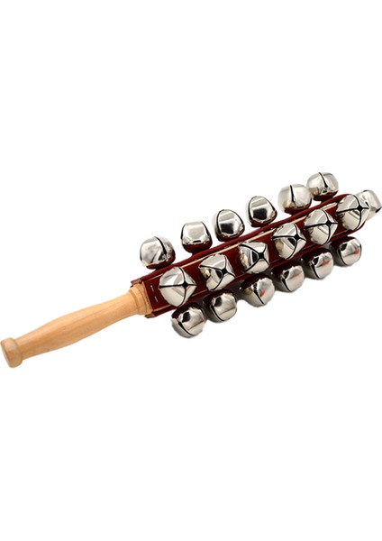 El Jinglebells Kızak Çanları Ahşap Çalkalayıcı Jingle Çubuk Müzikal Perküsyon Enstrümanı Tatil Evi Için (Yurt Dışından)