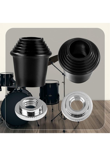 2 Paket Bas Davul Mahmuz Ayakları, Kilit Somunlu Dişli Kauçuk Ayaklar (Yurt Dışından) indirimleri