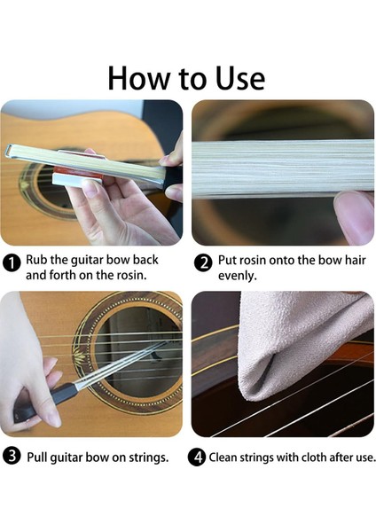 Solo Gitar Yay Taşınabilir Çift Taraflı Tasarım Çok Amaçlı Pena Bas Banjo Keman Müzik Aleti Için (Yurt Dışından) indirimleri