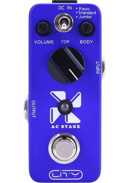 Gitar Efekt Pedalı Akustik Simülasyon Ac Sahne Elektrik 3 Mod Piezo/standart/giant True Bypass (Yurt Dışından)