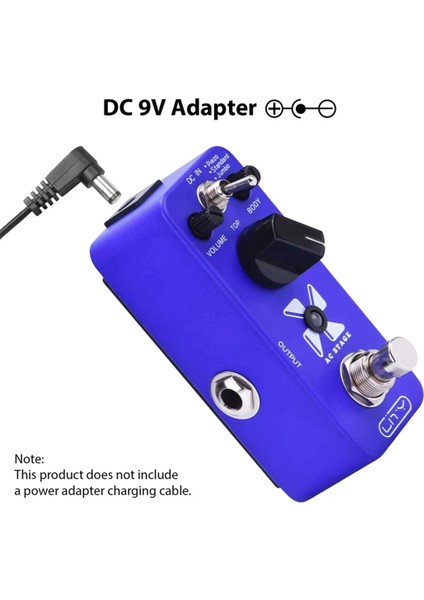 Gitar Efekt Pedalı Akustik Simülasyon Ac Sahne Elektrik 3 Mod Piezo/standart/giant True Bypass (Yurt Dışından) indirimleri