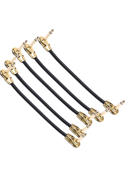 Gitar Hattı Etki Cihazı Bağlantı Telleri Çift Düz Kafa Anaerobik Ses Pedalı Enstrüman Jak Fişi 20CM (Yurt Dışından)