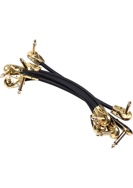 Gitar Hattı Etki Cihazı Bağlantı Telleri Çift Düz Kafa Anaerobik Ses Pedalı Enstrüman Jak Fişi 20CM (Yurt Dışından) modelleri