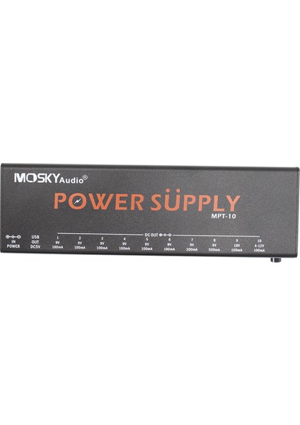 -10 Gitar Güç Kaynağı 10 Izole Dc Çıkışı/ 9V 12V 18V Efekt Pedalı Için 4-12V USB Çıkışı, Uk-Plug (Yurt Dışından)
