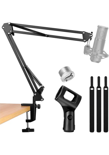 Mikrofon Kolu, Stand Masaüstü Standı, Podcast Oyun Kaydı Için Ayarlanabilir Süspansiyon Bom Kolu (Yurt Dışından)