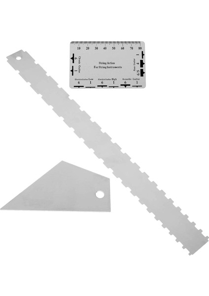 Gitar Sap Cetveli Klavye Pim Yükseklik Ölçümü Üçgen Bakım Akor Seti (Yurt Dışından)