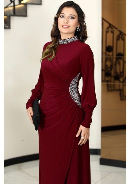 Lavin Tesettür Abiye Bordo fiyatları