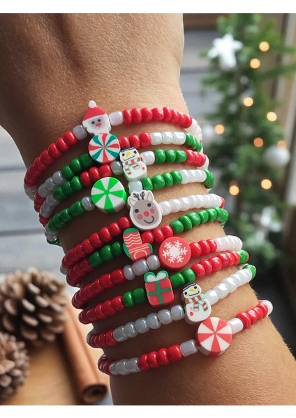 Çocuklara Özel Yılbaşı Şans Bilekliği 10'lu Set (Yeniyıl, Karne Hediyesi)