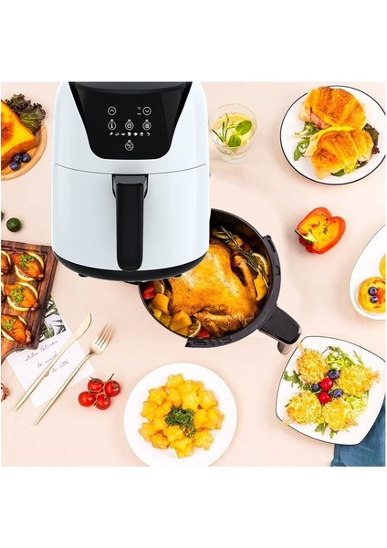 5l Akıllı Airfryer Fritöz Beyaz, Sağlıklı ve Lezzetli Yemekler Için Mükemmel Seçim indirimleri