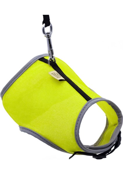 Havalı Dokuma Kedi Göğüs & Gezdirme Takımı Sarı 1*25-35 cm