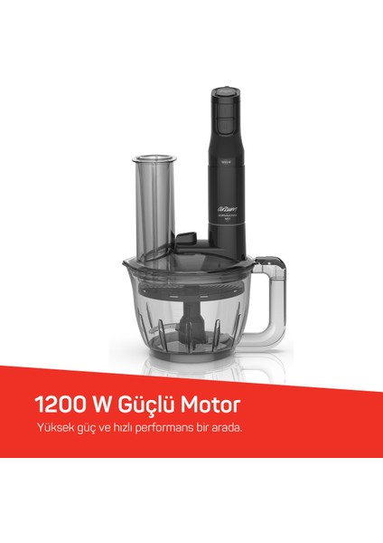 Çok Fonksiyonlu 1200W Çok Amaçlı Blender Seti Siyah Renkli fırsatları