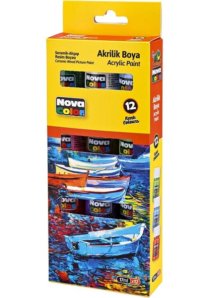 NC-2008 Akrilik Boya 17ML 12Lİ Şişe