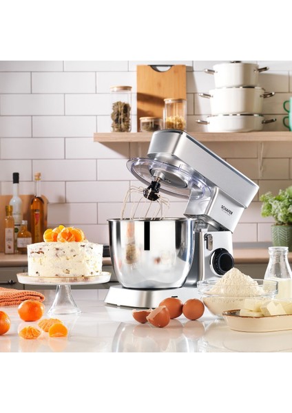 Prochef Gusto Stand Mikser Gümüş, Şık ve Güçlü Mutfak Gereci