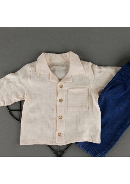Aspanya Müslin Gömlekli Kot Pantolonlu 2'li Erkek Takım fiyatları