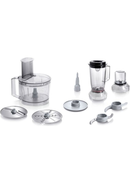 500W Hız Kademeli 2.1 Hazneli Beyaz Mutfak Robotu