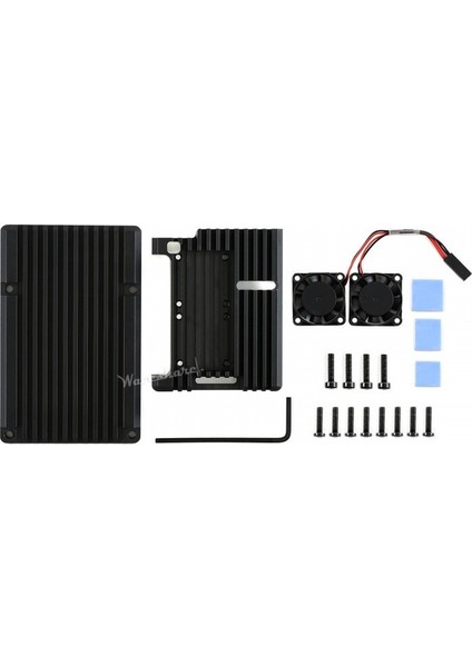 Raspberry Pi 4 Için Alüminyum Kasa ve Dual Soğutma Fanı fiyatları