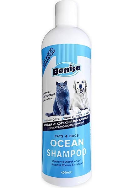 Kedi ve Köpek Şampuanı 400 ml Okyanus Kokulu